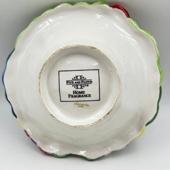 Fitz and Floyd Vintage Rooster Chicken Coq Du Village Serving Bowl 1996 - Picture 6 of 10